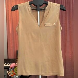 The Limited Sleeveless Beige Blouse